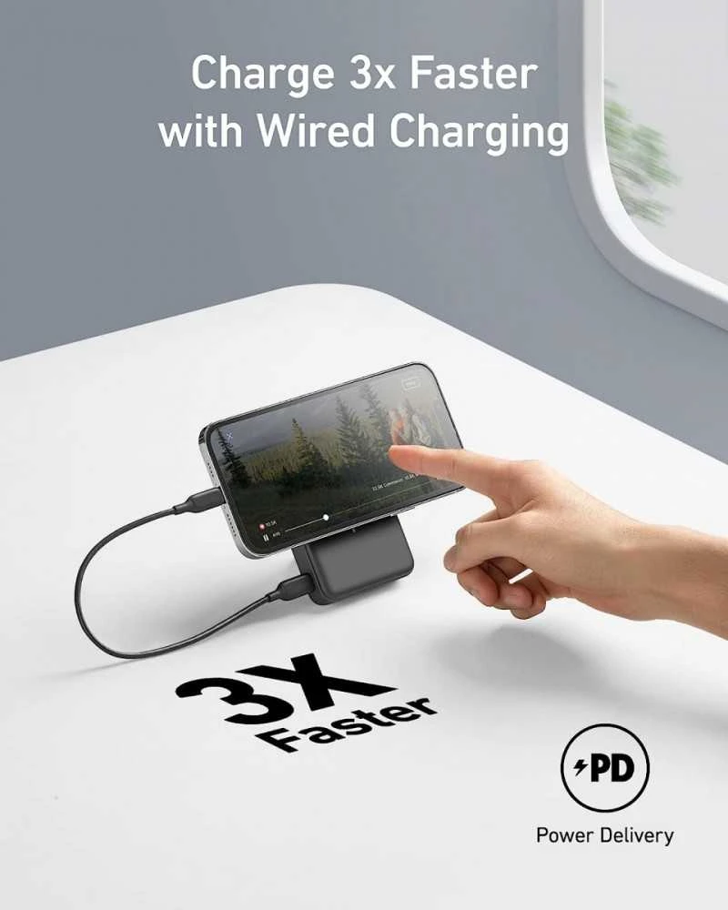 Išorinė Baterija - Anker MagGo 10000mAh 15W, Balta
