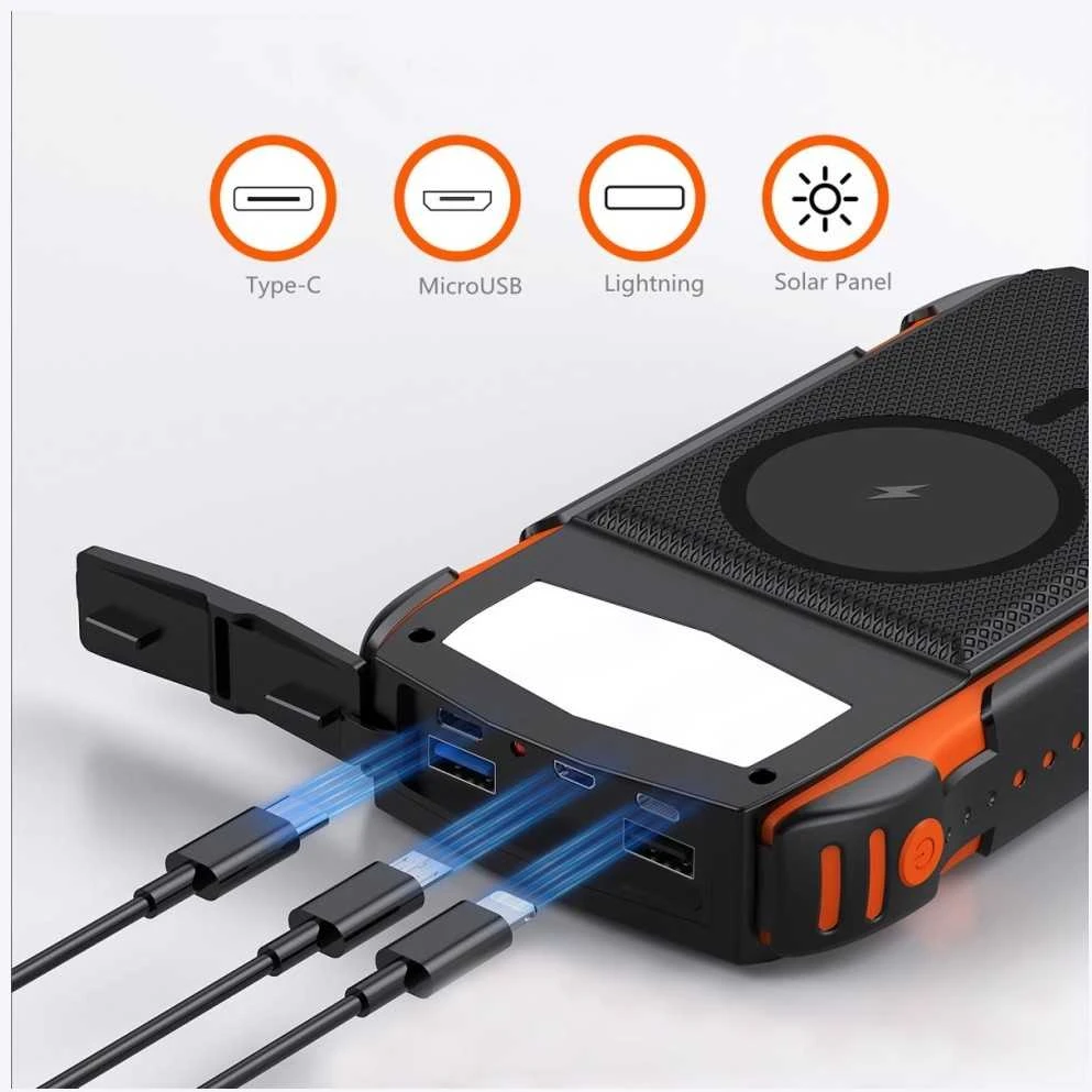 4Smarts Solar Power Bank Rugged TitanPack UltiMag 20000mAh juodas (juodas)