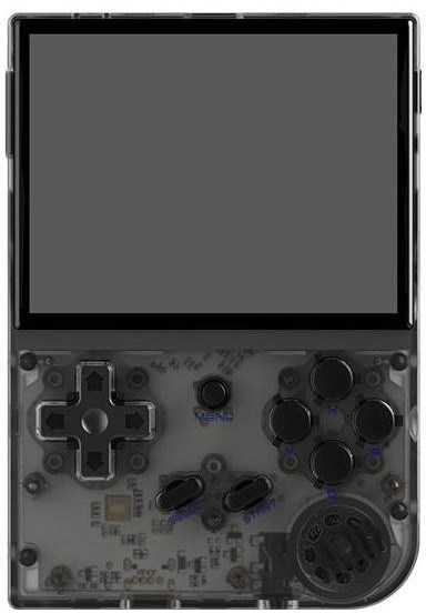 Retro gaming portable console ANBERNIC RG35XX (2024) Juodas/transparent