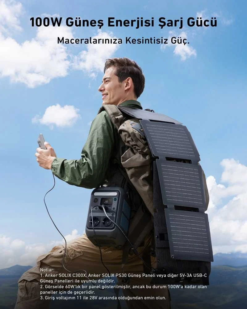 Anker SOLIX C300X nešiojama elektros energijos stotis 288 Wh | 300 W