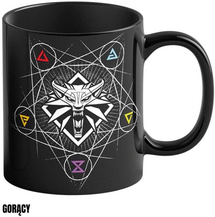 Good Loot The Witcher 3: Witcher Signs puodelis | Reaguojantis į karštį 480 ml