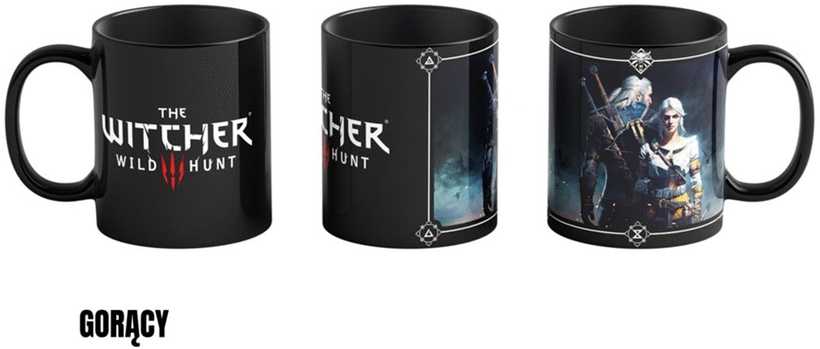 Cenega Mug Good Loot The Witcher 3 Art Heat Reveal - Geralt & Ciri 480 ml Juodas