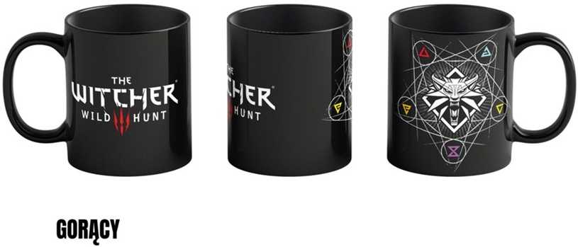Good Loot The Witcher 3: Witcher Signs puodelis | Reaguojantis į karštį 480 ml