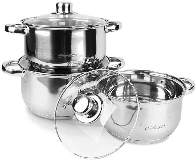 MAESTRO MR-2020-6M Puodų rinkinys 6 pieces