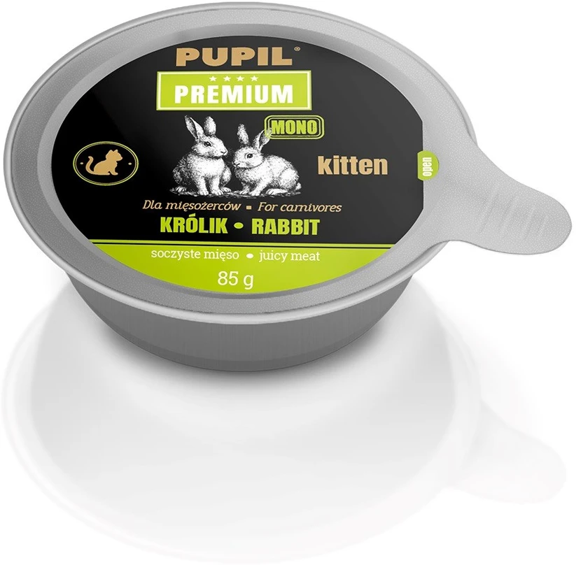 PUPIL PREMIUM GOLD KITTEN triušiena karma katei 85g