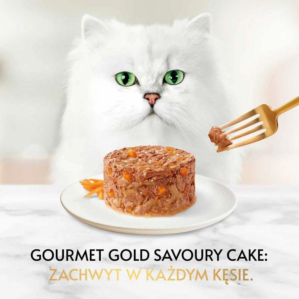 Purina Nestle Drėgnas Kačių Maistas - Gourmet Gold - Vištienos Ir Morkų Pyragas 85g