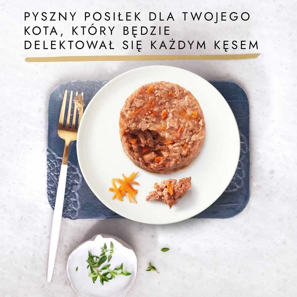 Purina Nestle Drėgnas Kačių Maistas - Gourmet Gold - Vištienos Ir Morkų Pyragas 85g