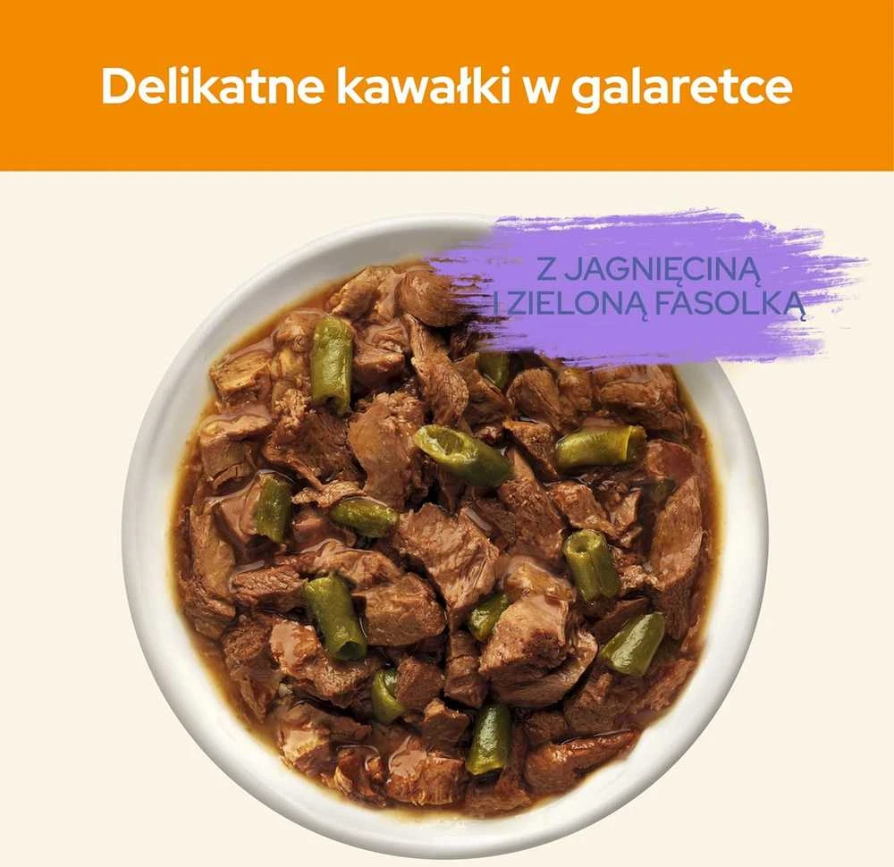 Purina Nestle Drėgnas Kačių Maistas - Purina ėriena, žaliosios pupelės 10 x 85 g