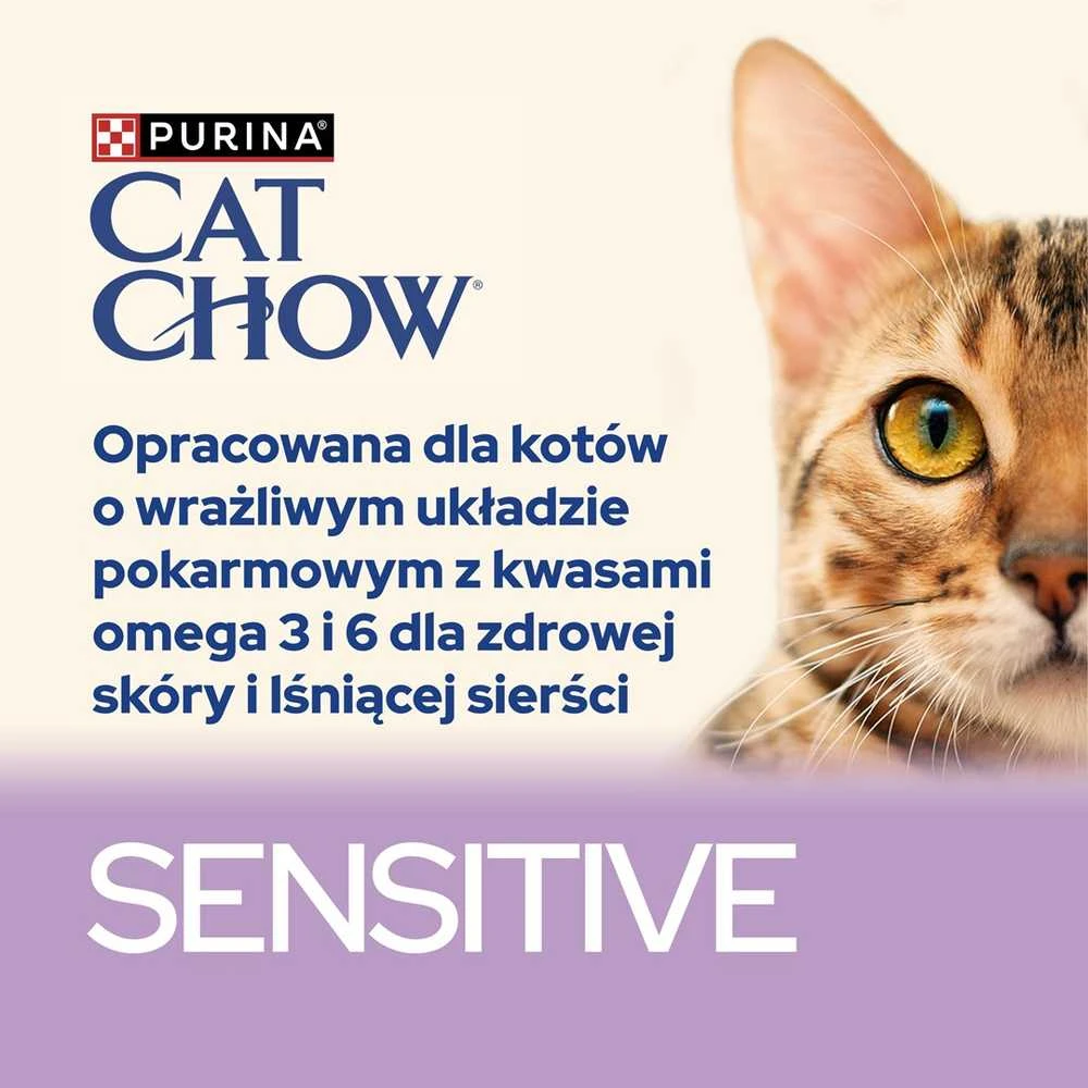 Purina Nestle Drėgnas Kačių Maistas - Purina Cat Chow Sensitive Lašiša Ir Cukinija Padaže 85 g