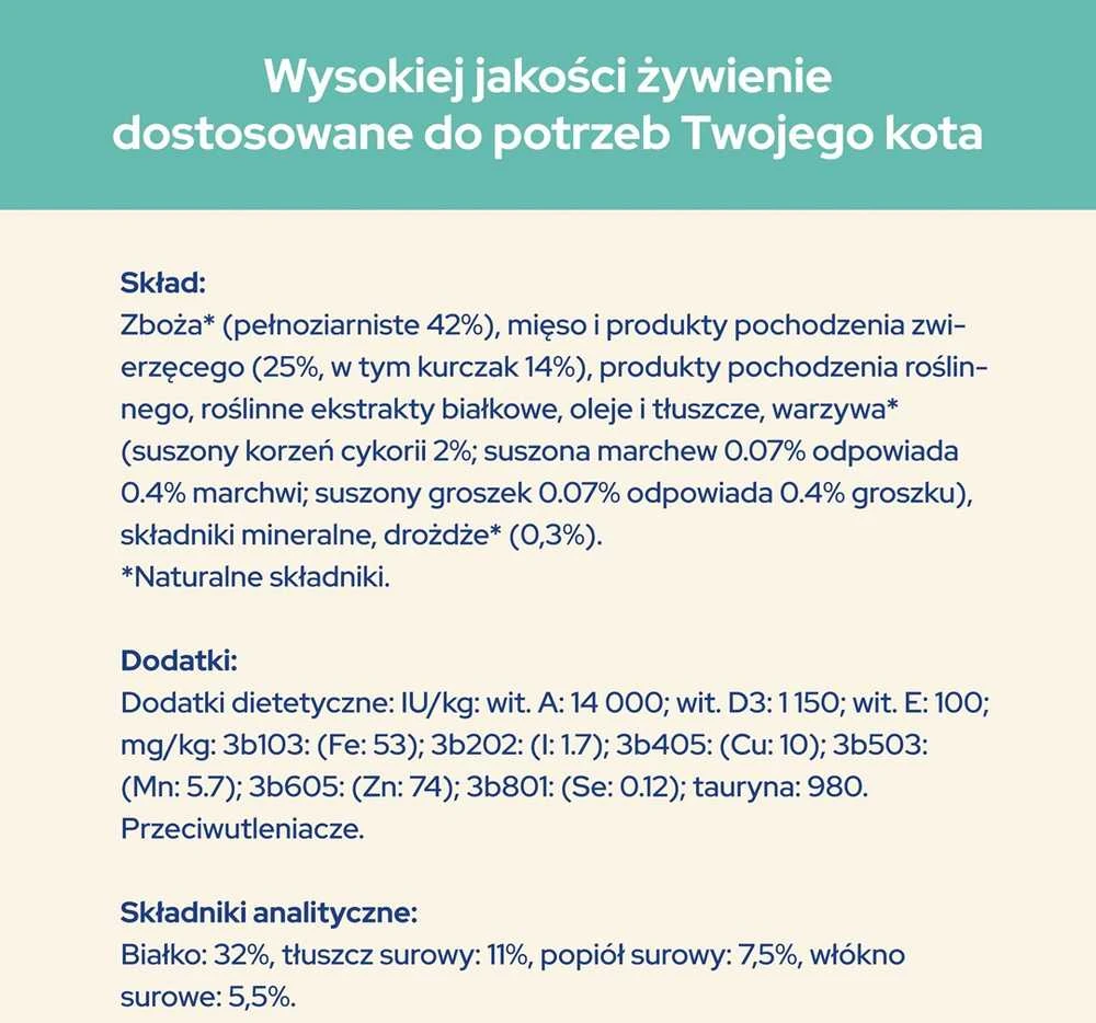 Purina Nestle Sausas Kačių Maistas - Purina Suaugusiųjų Vištiena, 1,5 Kg
