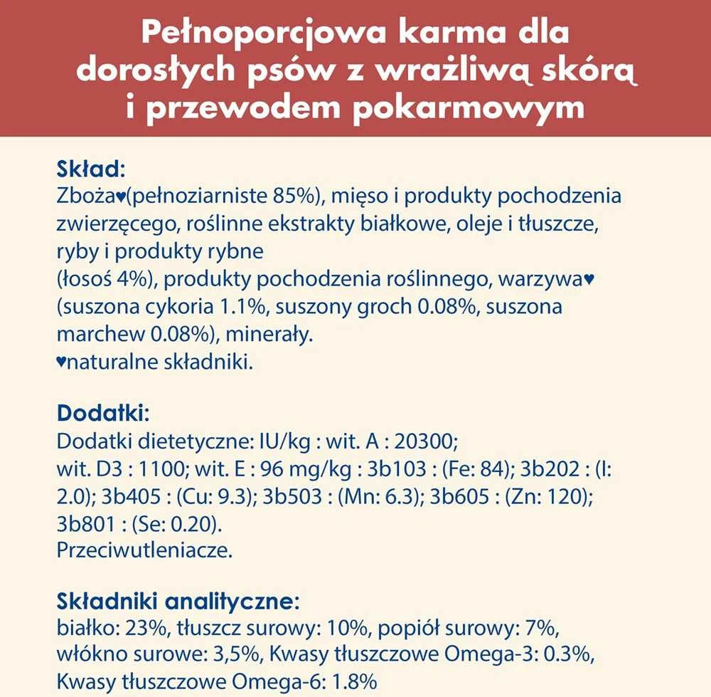 Purina DOG CHOW Sensitive With Salmon su lašiša 14kg