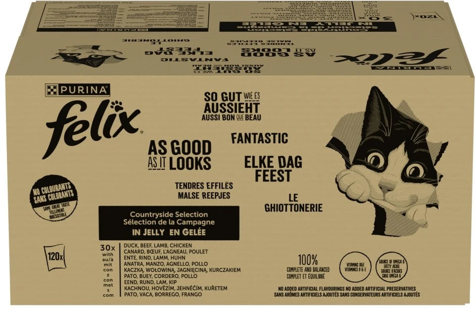 PURINA FELIX FANTASTIC Mix Country Skonis 120x85g