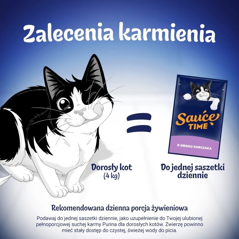 Purina Nestle Felix Sauce Time – šlapias kačių maistas – 6x40g