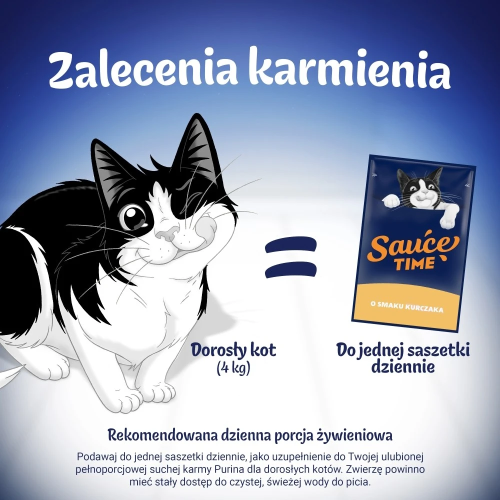 Purina Nestle Felix Sauce Time – šlapias kačių maistas – 6x40g