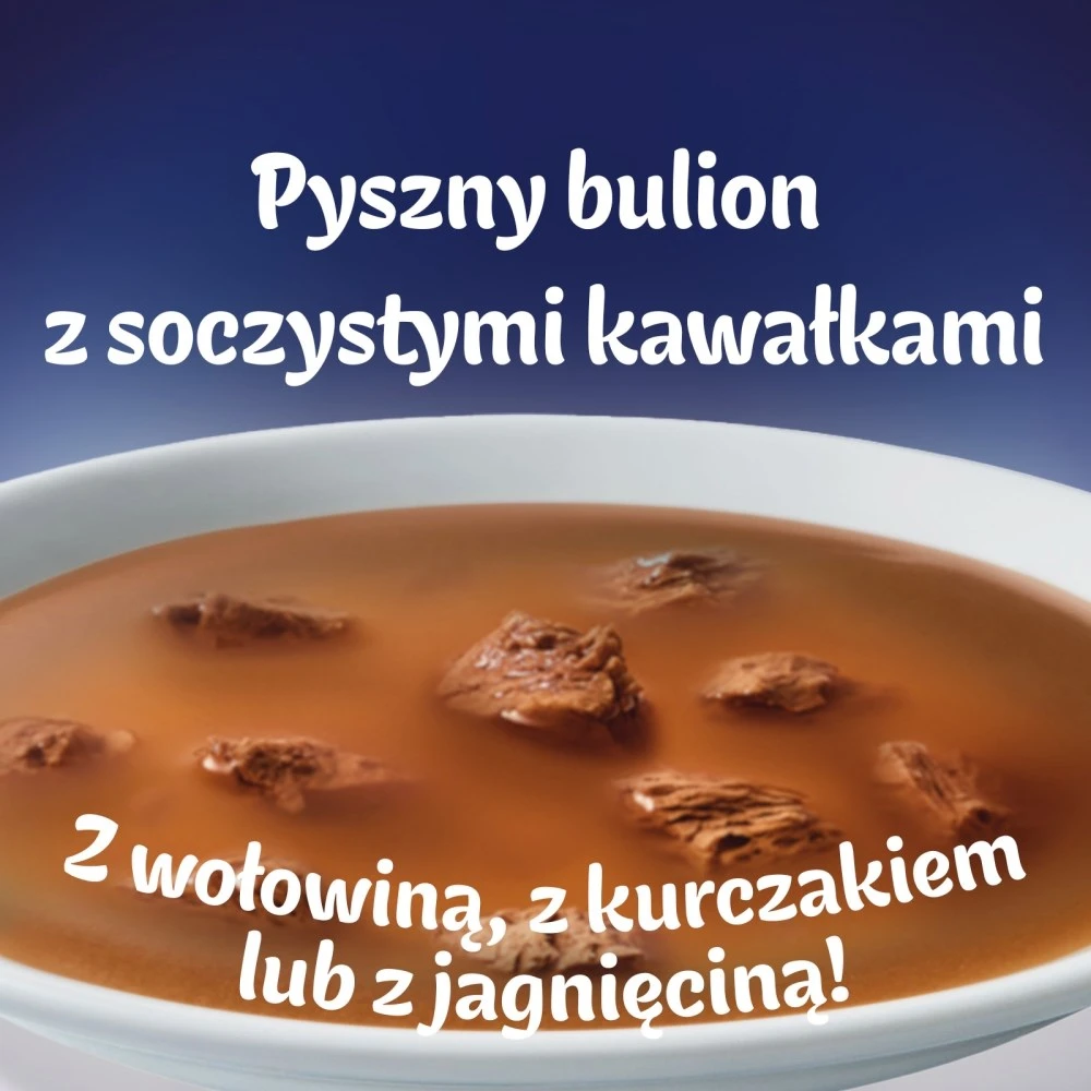 Purina Nestle Felix Original Soup Time Box jautiena, ėriena, chcken – šlapias kačių maistas – 6x48g