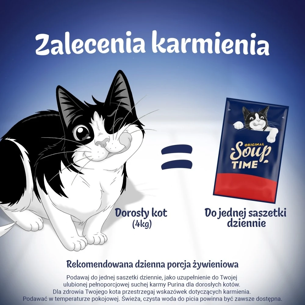 Purina Nestle Felix Original Soup Time Box jautiena, ėriena, chcken – šlapias kačių maistas – 6x48g