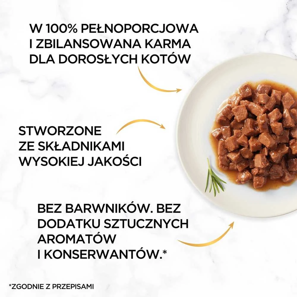 Purina Nestle PIECES PURINA GOURMET GOLD Gabaliukai padaže 4 skonių mišinys - šlapias kačių maistas - 96x85g