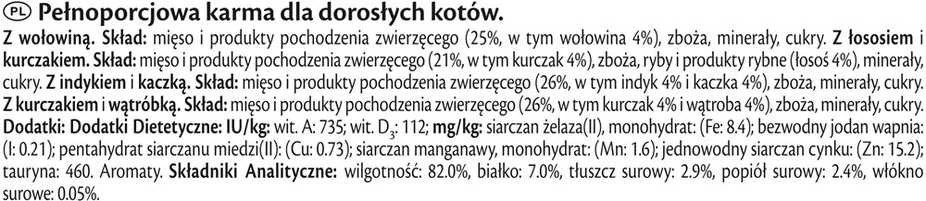 Purina Nestle PIECES PURINA GOURMET GOLD Gabaliukai padaže 4 skonių mišinys - šlapias kačių maistas - 96x85g