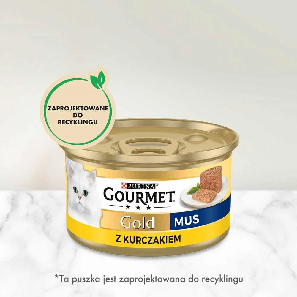 Purina Nestle Gourmet Gold – lašiša ir vištiena -85 g drėgno kačių ėdalo