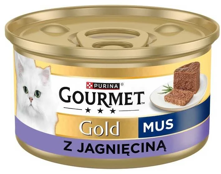 Purina Nestle PURINA Gourmet Gold Mousse su ėriena - šlapias kačių ėdalas - 85 g