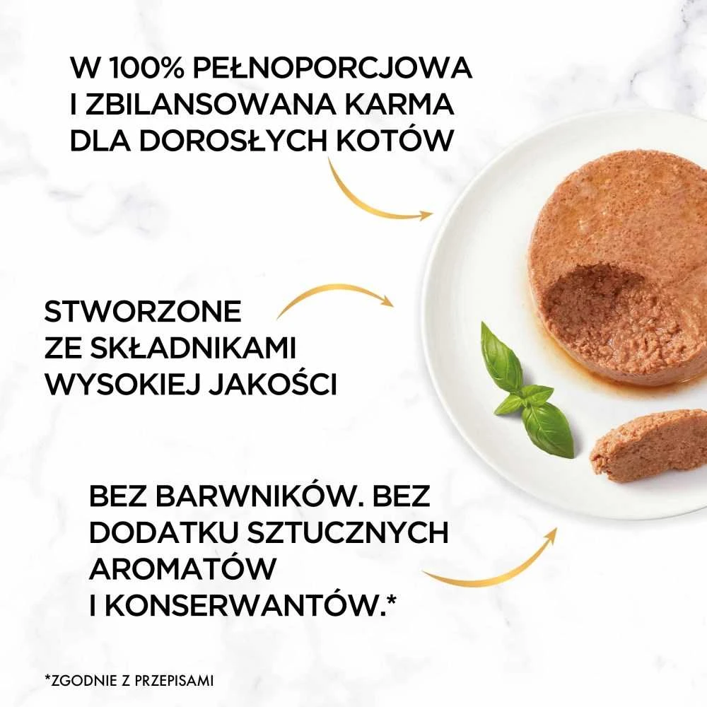 Purina Nestle Gourmet Gold Mousse – šlapias kačių maistas – 48x85g