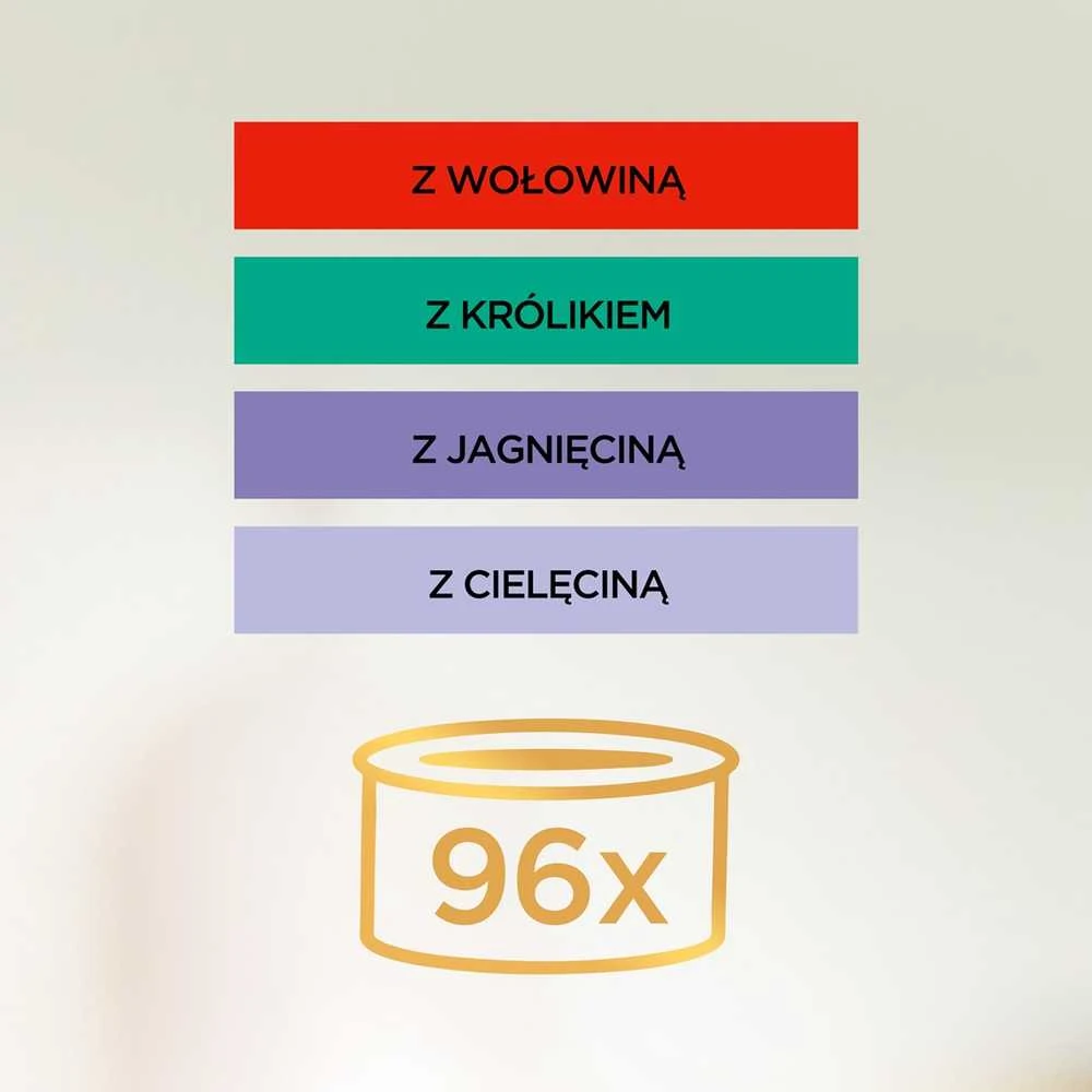 Purina Nestle PURINA GOURMET GOLD Mus Mix 4 Flavours - šlapias kačių maistas - 96x85g