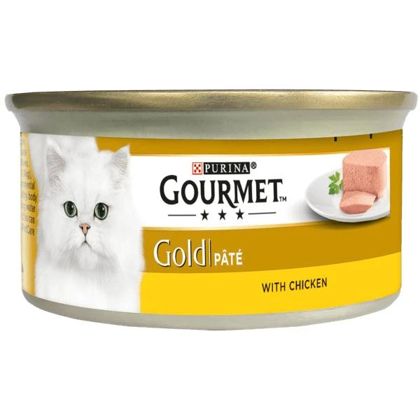 Purina Nestle Gourmet Gold – lašiša ir vištiena -85 g drėgno kačių ėdalo