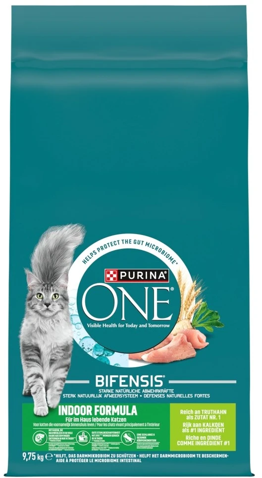Purina Nestle Kačių Maistas - PURINA One Indoor Formula Sausas Kačių Maistas 9.75kg Kalakutienos Skonio