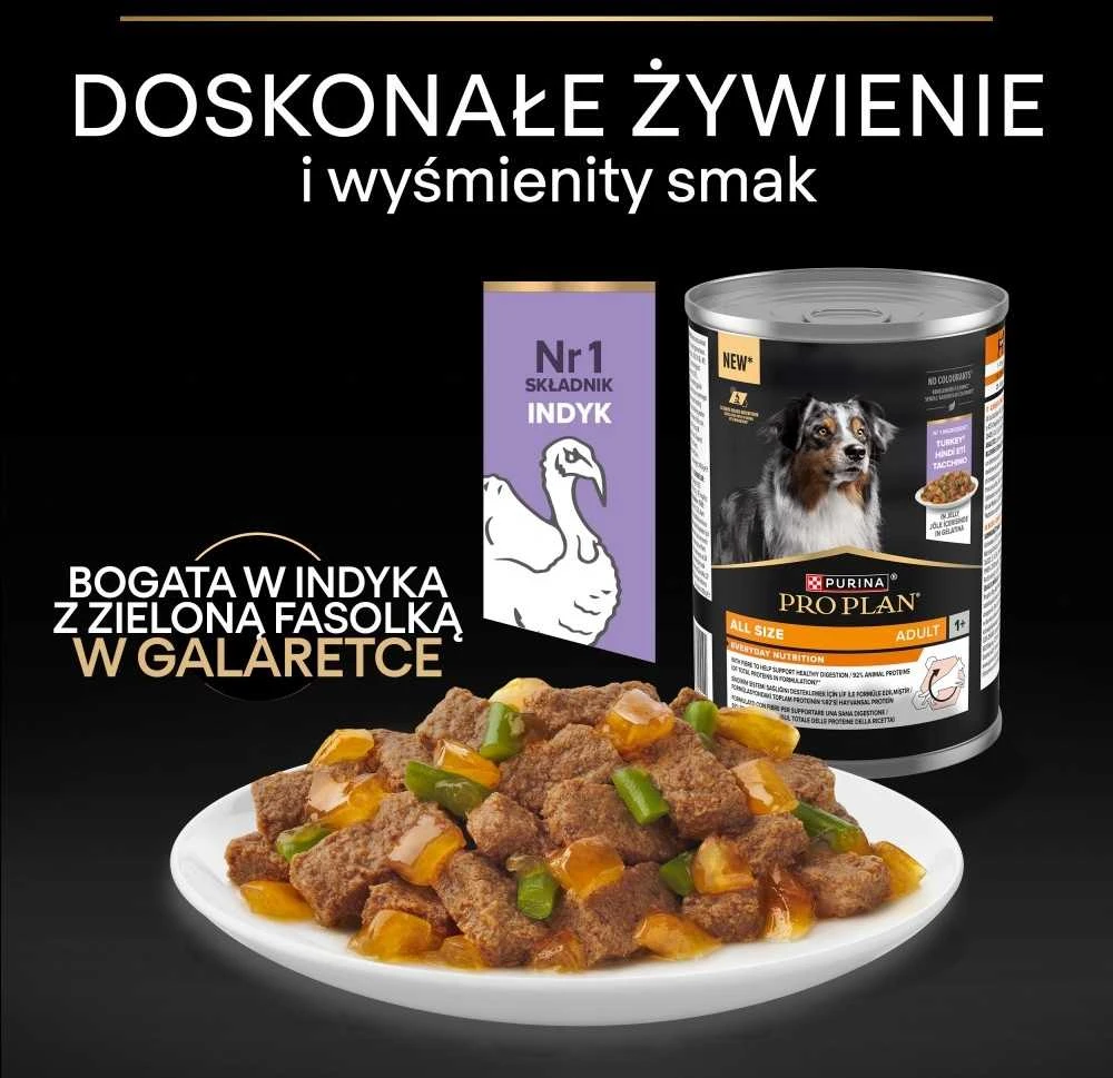 Purina Nestle Šunų Maistas - PURINA Pro Plan Kasdienė Mityba Kalakutienoje Želyje 400g Be Grūdų