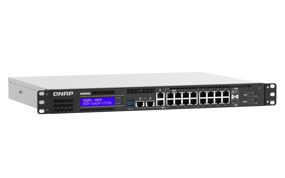 Šakotuvas Switch Qnap QGD-1602P (QGD-1602P-C3558-8G)
