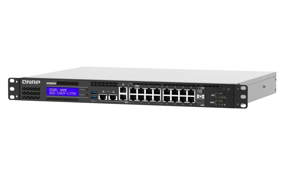 Šakotuvas Switch Qnap QGD-1602P (QGD-1602P-C3558-8G)