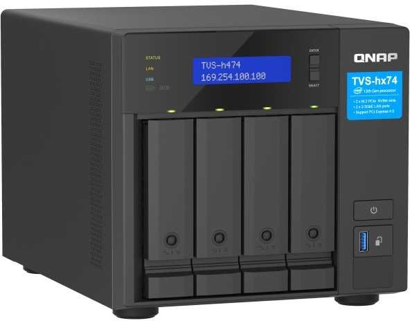 QNAP Serveris nas tvs-h474-pt-8g intel pentium auksinis 8g ddr4