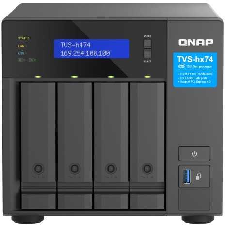 QNAP Serveris nas tvs-h474-pt-8g intel pentium auksinis 8g ddr4