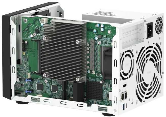 QNAP Serveris nas tvs-h474-pt-8g intel pentium auksinis 8g ddr4