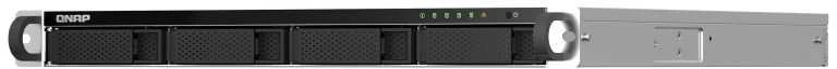 Serveris QNAP TS-464U-RP NAS Rack (1U) Intel® Celeron® N5095 8 GB DDR4 0 TB QNAP Turbo System Aliuminio, Juodas