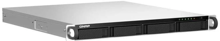 Serveris QNAP TS-464U-RP NAS Rack (1U) Intel® Celeron® N5095 8 GB DDR4 0 TB QNAP Turbo System Aliuminio, Juodas