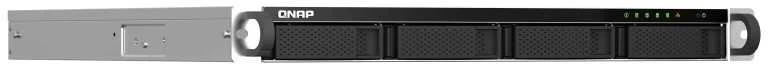 Serveris QNAP TS-464U-RP NAS Rack (1U) Intel® Celeron® N5095 8 GB DDR4 0 TB QNAP Turbo System Aliuminio, Juodas