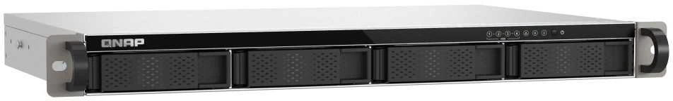 Serveris QNAP kompaktiškas 1U mažo gylio stelažinis 2.5GbE NAS | TS-433eU | Cortex-A55 | 4 GB