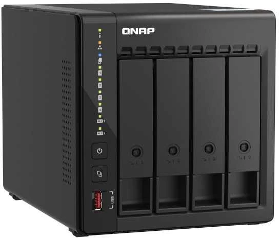 Serveris QNAP | 4 skyrių stalinis NAS | TS-453E-8G | Iki 4 HDD / SSD karšto pakeitimo | Intel Celeron | J6412 keturių branduolių | Procesoriaus dažnis 2,6 GHz | 8 GB