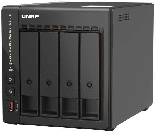 Serveris QNAP | 4 skyrių stalinis NAS | TS-453E-8G | Iki 4 HDD / SSD karšto pakeitimo | Intel Celeron | J6412 keturių branduolių | Procesoriaus dažnis 2,6 GHz | 8 GB