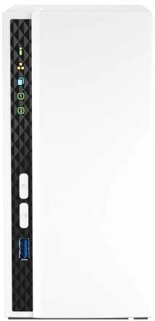 Serveris QNAP | 2 skyrių ARM | TS-233 | Iki 2 SATA 6Gb/s, 3Gb/s | ARM 4 branduolių | Cortex-A55 | Procesoriaus dažnis 2,0 GHz | 2 GB | N/A