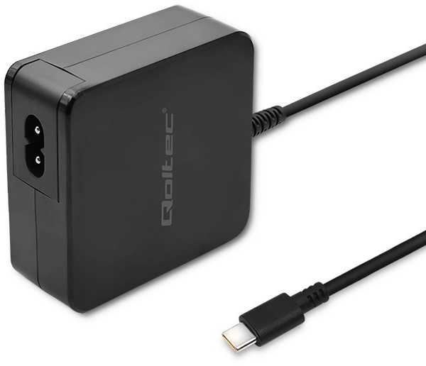 „Qoltec“ 65 W maitinimo šaltinis | 5–20,3 V | 2–3,25 A | USB C tipo | PD