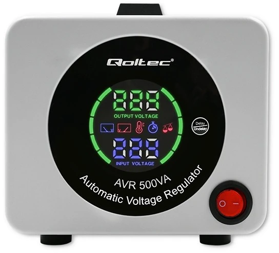 Qoltec automatinis stabilizator napięcia avr 500va