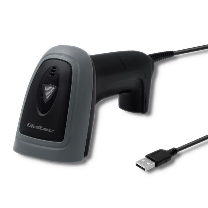 Qoltec 50863 laidinis QR & Brūkšninio kodo skaitytuvas | USB