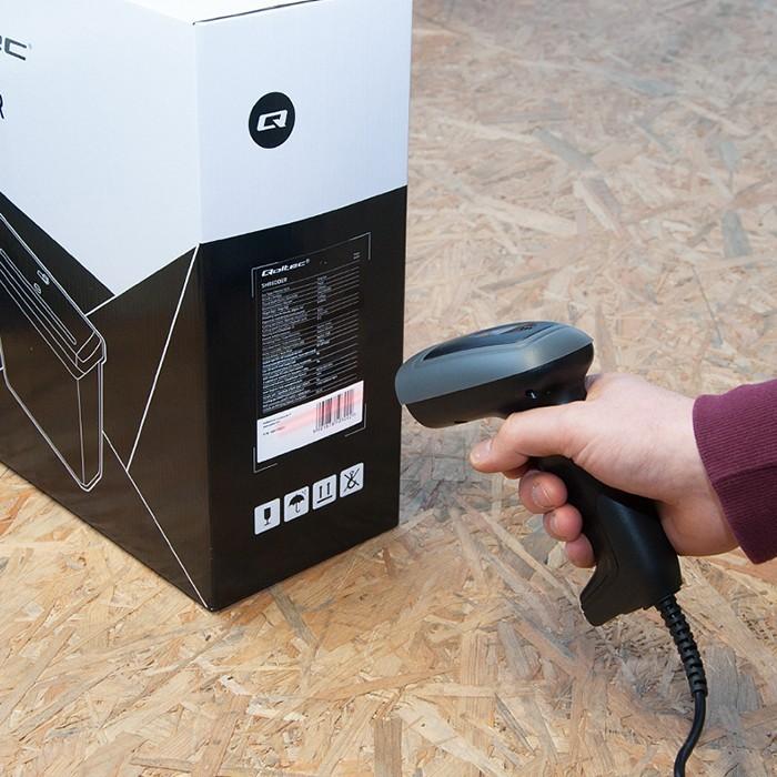 Qoltec 50863 laidinis QR & Brūkšninio kodo skaitytuvas | USB