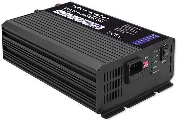 Qoltec Inteligentna kroviklis monolith do akumulatorów lifepo4 agm gel sla | 20a | 24v