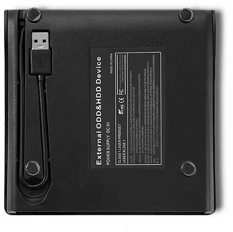 Qoltec išorinis dvd-rw įrašymo įrenginys | usb 3.0 | juodas