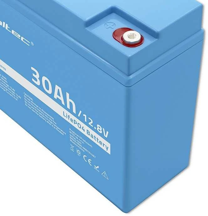 Qoltec Lifepo4 ličio geležies fosfato akumuliatorius 12,8 V 30 Ah 384 Wh bms