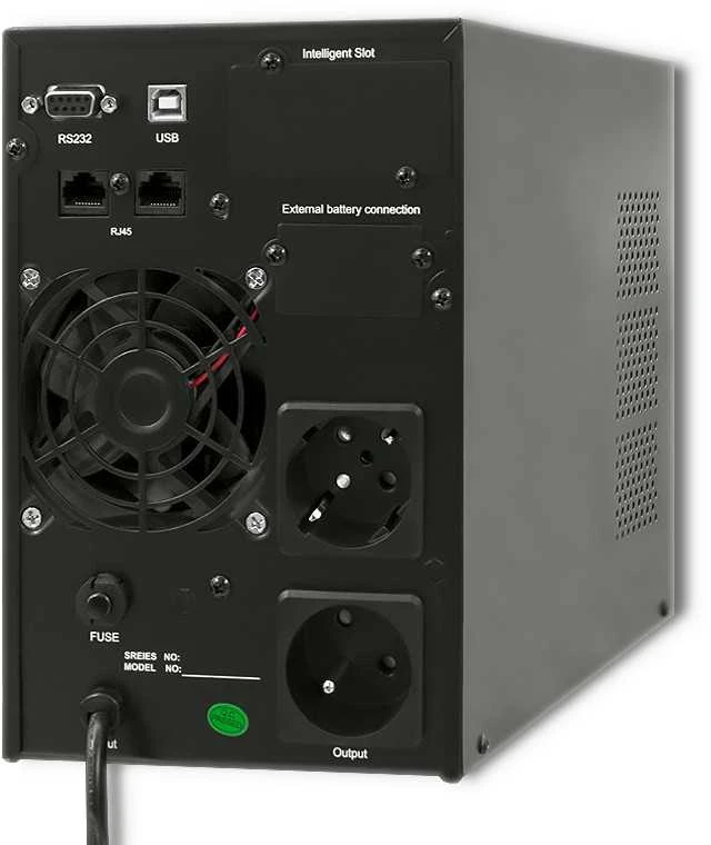 Qoltec Maitinimo šaltinis awaryjny ups, on-line, czysta fala sinusoidalna, 1kva, 800w, lcd, usb