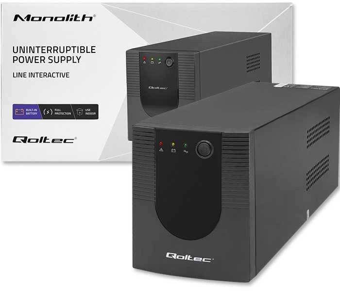 Nepertraukiamo maitinimo šaltinis UPS Qoltec Monolith 1200VA 720W